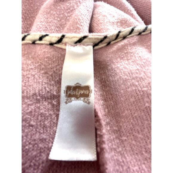 Jules & James Womens Short Sleeve Pink Sweater Top Size XL - Picture 3 of 3